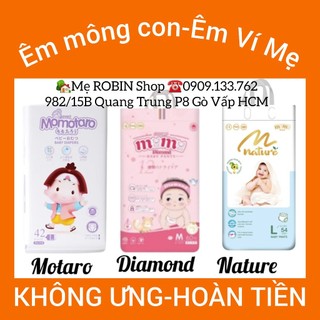 Bỉm tã dán/quần momotaro/momo diamond/momo nature đủ size