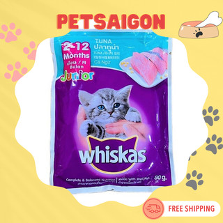 [PATE CHO MÈO] PATE WHISKAS CHO MÈO - GÓI 80G