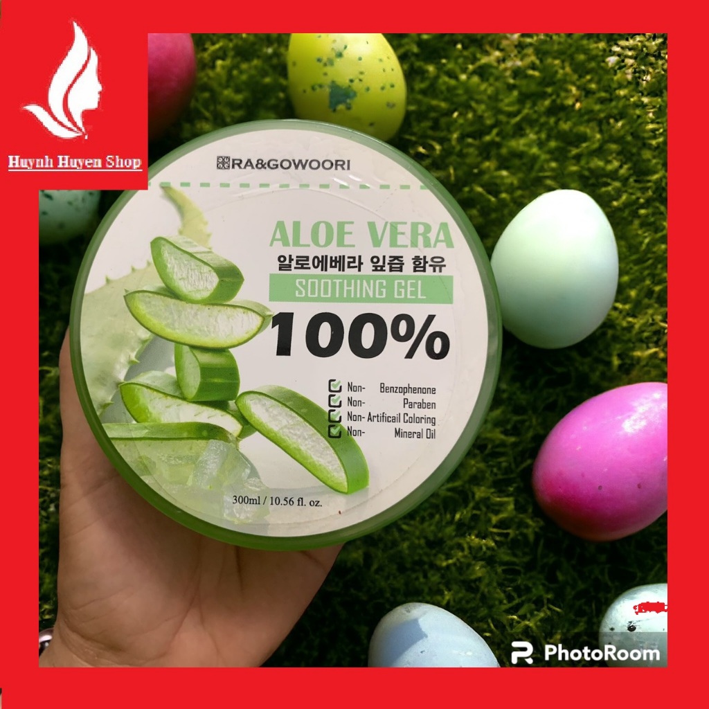 Gel dưỡng da Ra&Gowoori 100% lô hội, nha đam hộp 300g Hàn Quốc