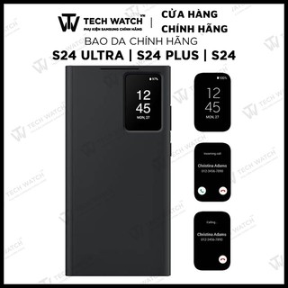 [ Bao Da Clear View S24 Ultra] - Bao da Samsung Clear View Chính Hãng Cho Galaxy S24Ultra, S24 Plus - Tech WatchVN
