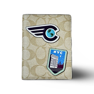 [Bao check chính hãng] Ví đựng hộ chiếu passport du lịch Coach Kate Spade bằng da xịn