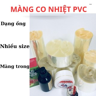 Màng Co PVC nhiệt Chuyên Bọc Chai lọ, nắp chai, mỹ phẩm, hộp giấy, hũ nhựa,...màng co bọc hàng hóa đa năng
