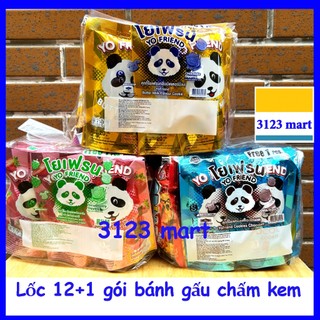 (hsd 06/2025) (Lốc 13 gói) Bánh gấu chấm kem YO FRIEND Thái Lan.