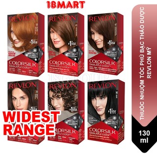 Thuốc nhuộm tóc revlon colorsilk phủ bạc 130ml chuẩn usa