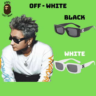 Kính Off White, Off White Glasses mắt kính đen, gọng họa tiết X, 2 màu đen, trắng BapeVN