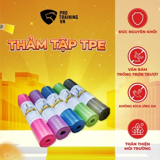 🎁Thảm yoga cao su non TPE thương hiệu Protrainingvn 🎁