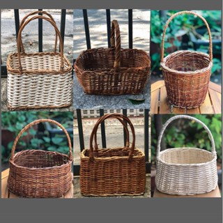 Giỏ Mây Cắm Hoa, Đựng Trái cây Làm Quà Tặng