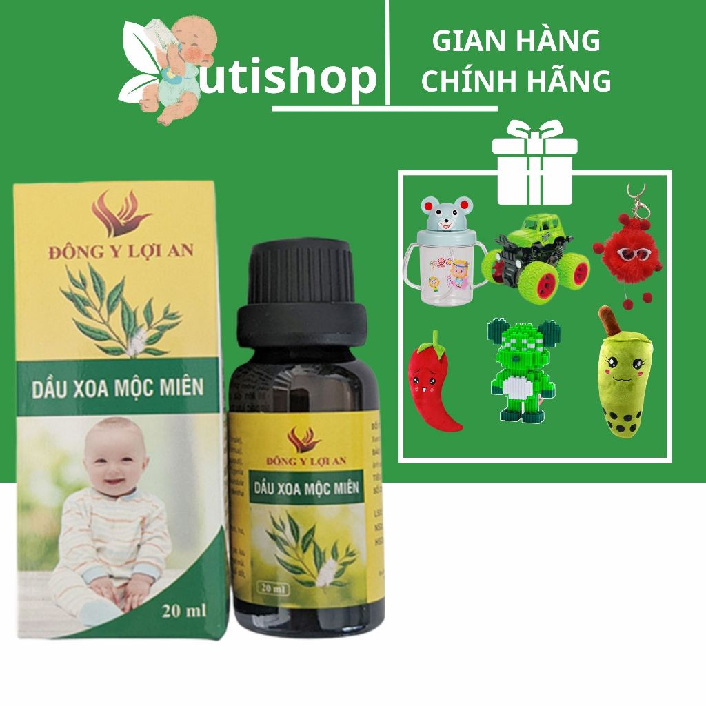 Dầu Xoa Mộc Miên Lợi An Hỗ Trợ Giảm Ho Cho Bé Yêu 20ml