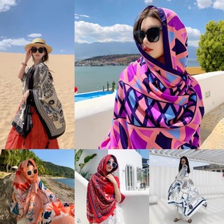 Khăn Choàng BOHO Bản Rộng Họa Tiết Nhiều Mẫu (180x110cm)