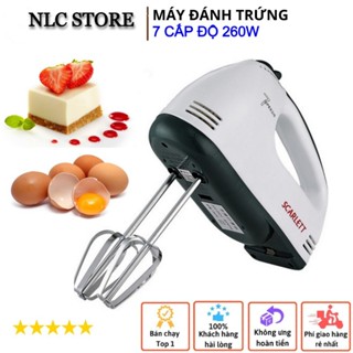 Máy Đánh Trứng - Máy Đánh Kem - Máy Trộn Bột - Mini, Cầm Tay, Siêu Khỏe 260W, Tạo Bọt, Trộn Nhanh