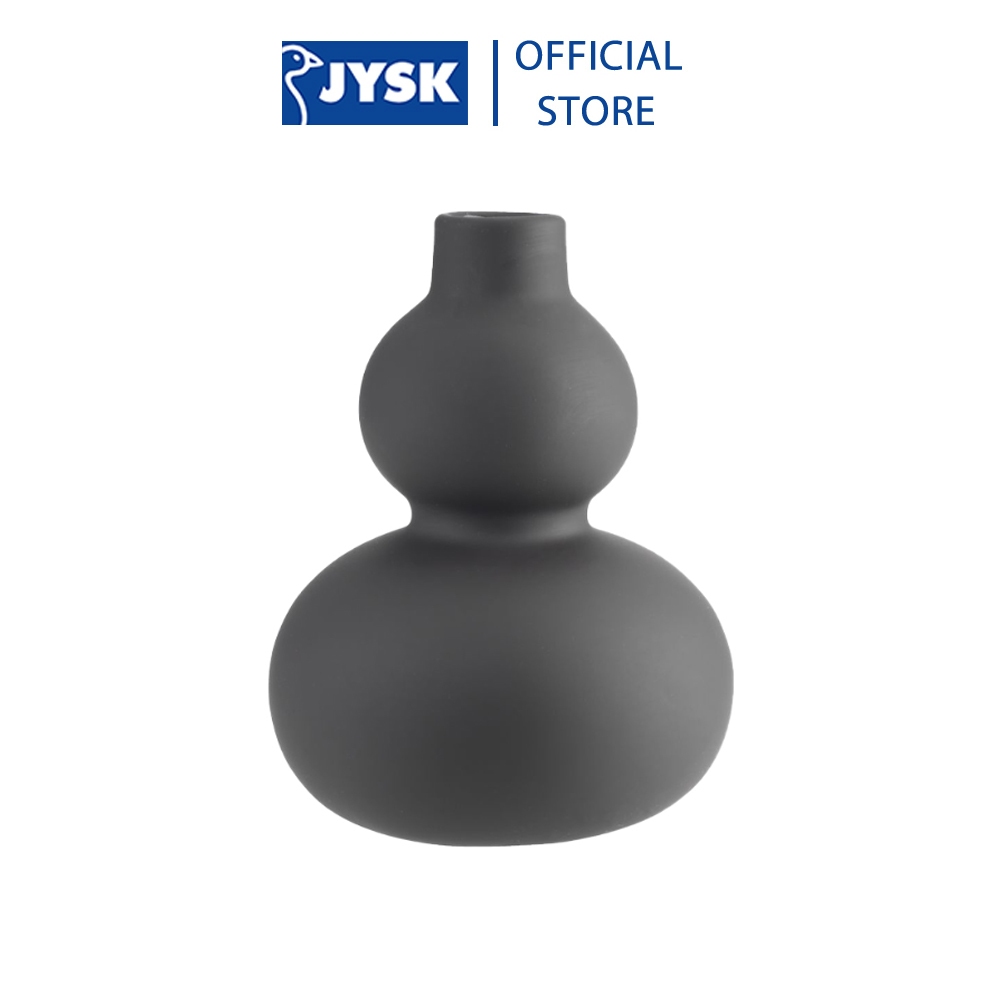 Lọ hoa | JYSK Robert | gốm | đen | DK11xC15cm