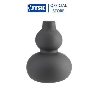 Lọ hoa | JYSK Robert | gốm | đen | DK11xC15cm