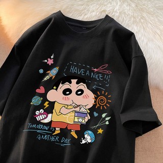 NEMO Áo thun thương hiệu địa phương bút chì màu Xiaoxin in cotton Hàn Quốc phong cách ngắn tay áo thun 240319