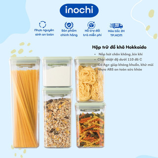 Hộp đựng thực phẩm khô Hokkaido Inochi tiện dụng đựng hạt, ngũ cốc, cà phê, trà,trữ s