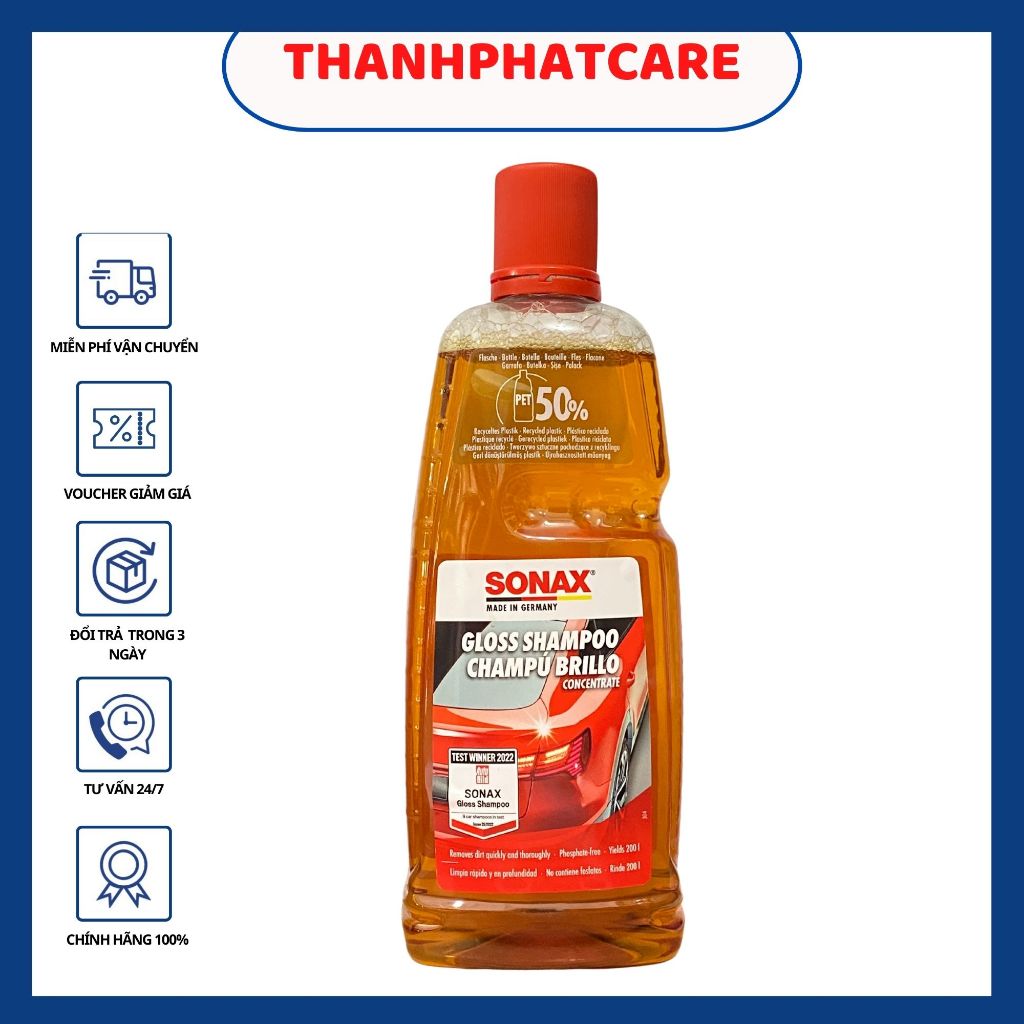 Nước Rửa Xe Sonax Gloss Shampoo 1lit