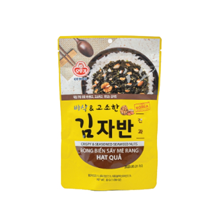 Ottogi] Rong biển sấy mè rang hạt quả Hàn Quốc 30g