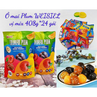 Kẹo ô mai colorful plum mix vị siêu ngon. ô mai mix 408gr