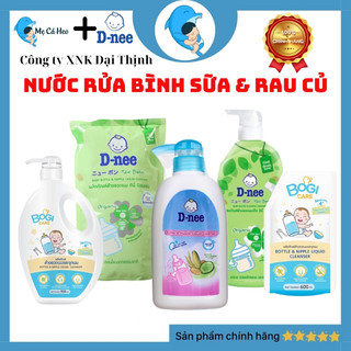 Nước rửa bình sữa & rau củ Dnee Organic/ BogiCare dạng chai và túi hàng Thái Lan chính hãng