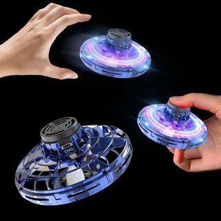 Con quay đồ chơi fidget spinner hình ufo mini ptw 360 độ phát sáng lơ lửng có đèn nhấp nháy nhiều màu sắc