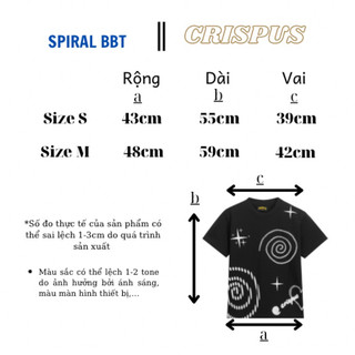 ÁO BABYTEE /SPIRAL ĐEN