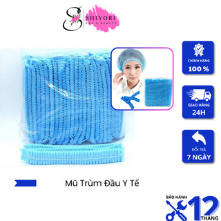 Mũ trùm đầu y tế, mũ trùm tóc con sâu, mũ bọc tóc túi 100 chiếc