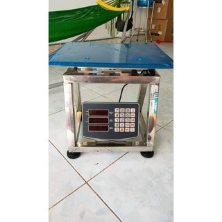 Cân điện tử ghế ngồi inox chống nước hàng xịn có tính tiền