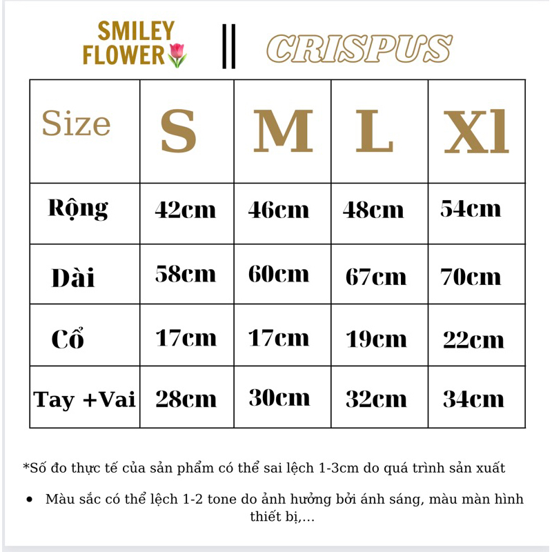 ÁO SMILEY FLOWER TRẮNG