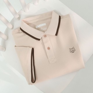Áo Thun Nam Cao Cấp Polo FOX " màu BROWN CREAMY " Cổ Bẻ MANDINNI