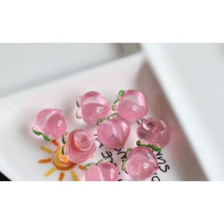 Charm trái đào/quả đào 3d siêu đẹp