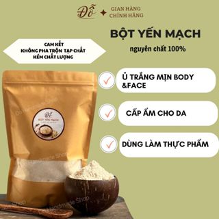 1KG Bột yến mạch Úc nguyên chất mịn Đỗ Shop đắp mặt, ủ body, làm bánh, nhã nắng, trắng mịn da, giảm thâm