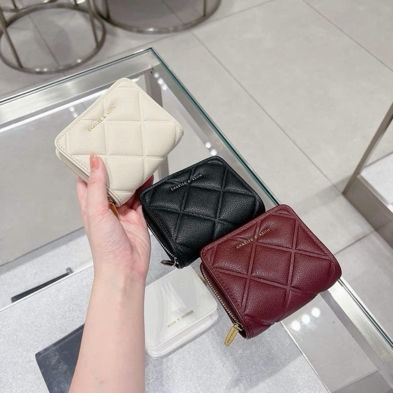 [MT 345] Ví gập vân trám full box