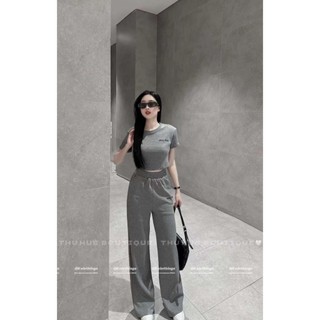  Sét bộ Miu thêu dáng crt kèm quần suông dáng dài 