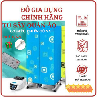 [Xả Kho]Tủ sấy quần áo ,Bảo hành 12 tháng ,Có điều khiển từ xa , Chế độ hẹn giờ , chạy êm , nhiệt độ tới 70 độ C