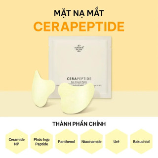 Mặt nạ mắt So Natural Cerapeptide Hàn Quốc giúp dưỡng ẩm giảm quầng thâm mắt trẻ hóa da
