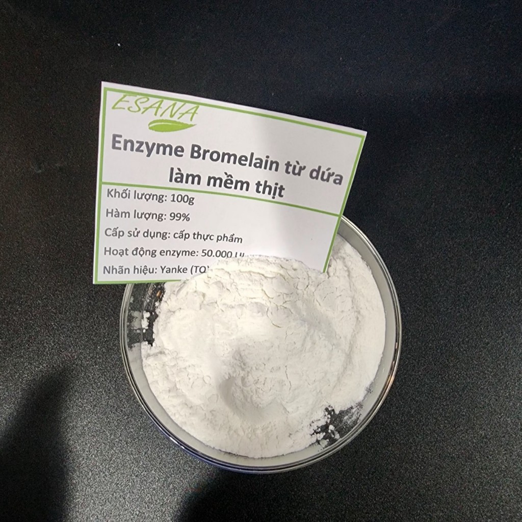 100g -500g Enzyme Bromelain hàm lượng 99% từ dứa làm mềm thịt