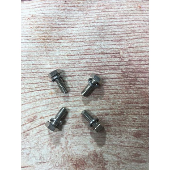 Combo 4 ốc bắt lồng inox máy giặt cửa đứng Toshiba và sanyo hàng chuẩn Tốt