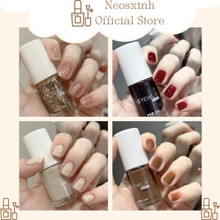 Sơn Móng Tay Beyewliy 10ml Màu Nude Đen Trắng Trong Suốt Kim Tuyến Pastel Tím - Neosxinh Nails