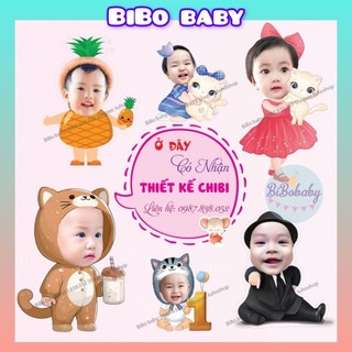 Chibi sinh nhật cho bé trai, bé gái hàng thiết kế theo yêu cầu - BiBo baby