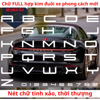 Chữ ô tô tùy chọn hàng chất lượng phong cách mới, chữ dán xe, chữ trang trí xe hơi, chữ nổi dán xe
