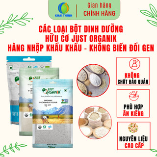 Bột kiều mạch tinh bột sắn bột yến mạch bột gạo bột ngũ cốc bột bắp just organik bé ăn dặm