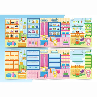 Sách - Trò Chơi Đồ Hàng - Đi Siêu Thị (Sách Sticker An Toàn và Siêu Đáng Yêu Hơn 200 Stickers)
