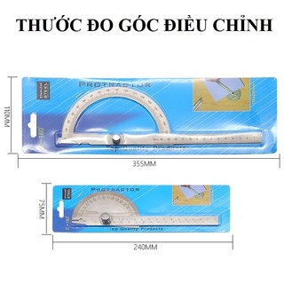 Thước đo góc 180 độ có thể điều chỉnh, thước đo góc, thước thợ mộc, thước thợ góc