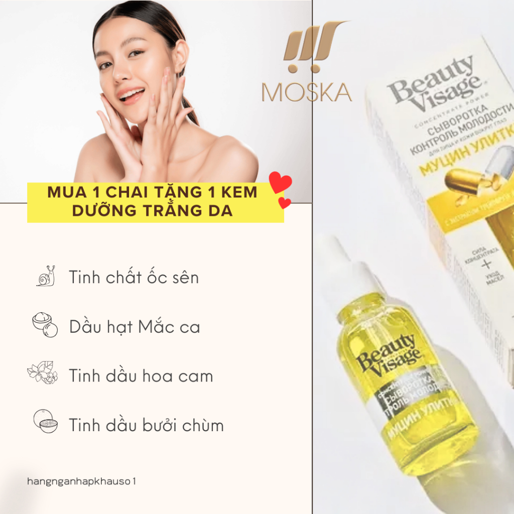 Tinh Chất Tái Tạo Da Serum Beauty Visage Nga Làm Mờ Nếp nhăn, Trẻ Hóa Da  | Moska Shop