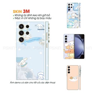 Dán skin Cinnamoroll Cute cho điện thoại Samsung S24 Ultra, S23 Ultra, Note 20 Ultra, Z Fold 5,4, Z Flip ... Pskin