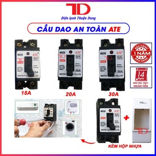Cầu dao an toàn aptomat ATE 15A 20A 30A kèm vỏ - không vỏ - Át MCCB CB, Át ATE, Điện lạnh Thuận Dung