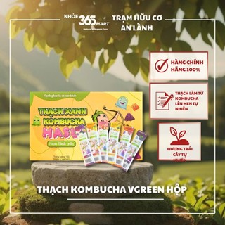 Thạch xanh kombucha hasu vgreen hộp 1kg mix vị