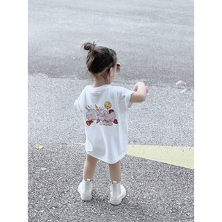 Áo thun d.rew đám mây cho bé unisex, áo phông cộc tay chất cotton trẻ em, SARA KIDS