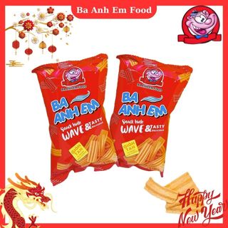 Snack hình wave ba anh em food, combo 30 gói, đồ ăn vặt tuổi thơ