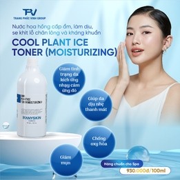 Toner nước hoa hồng cấp ẩm và làm dịu HanySkin Cool Plantice Toner