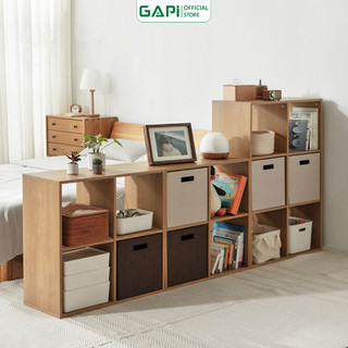 Kệ sách gỗ tổ ong GAPI Convent 1234F Vân Gỗ - GP100
